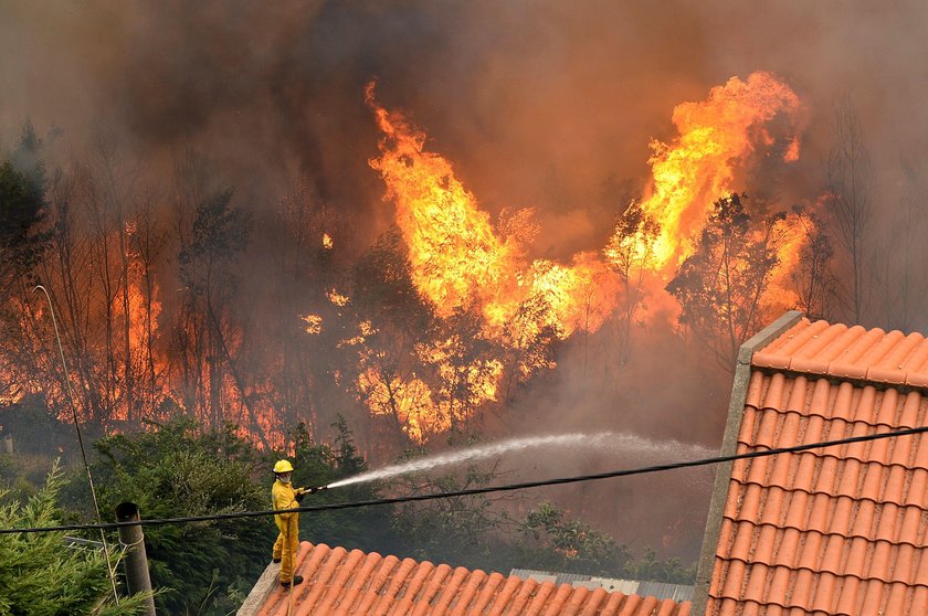 Pożar na portugalskiej Maderze