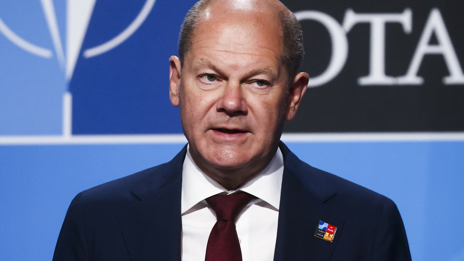 Kanclerz Niemiec Olaf Scholz, Madryt, 30 czerwca 2022 r.