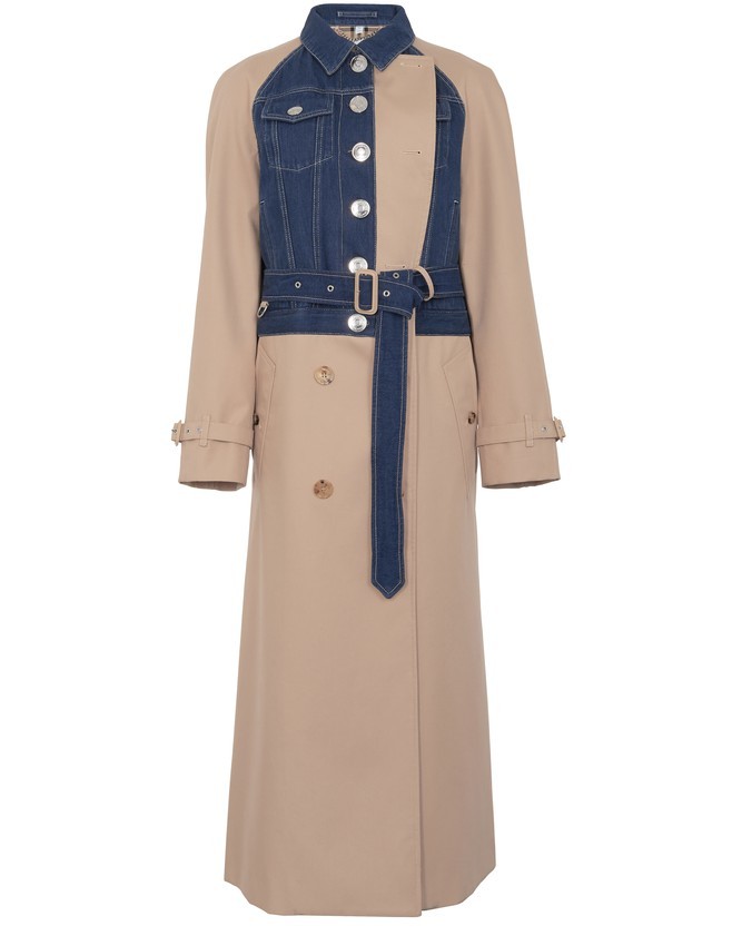 Modèle classique avec applications denim de Burberry pour CHF 2185, via.