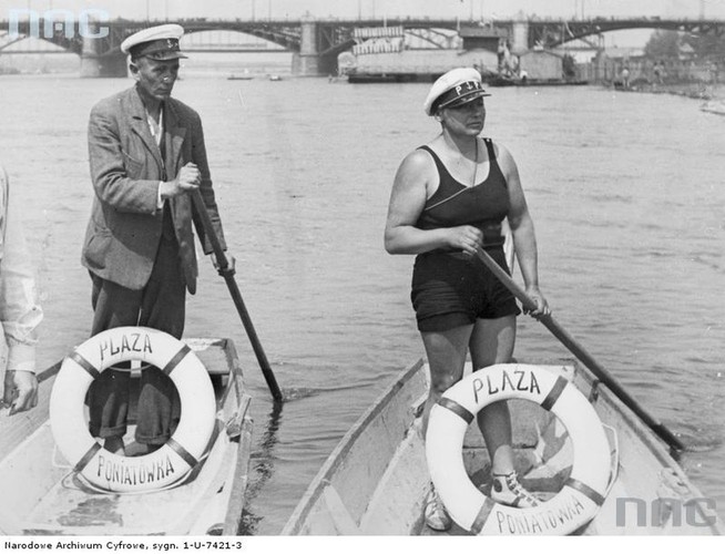 Warszawa. Plaża Poniatówka