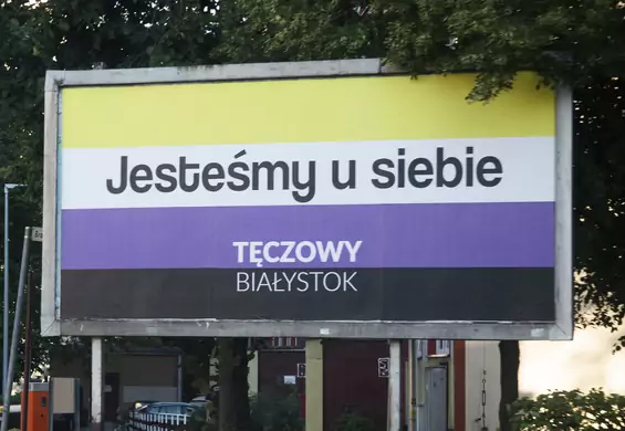 "Po burzy zawsze wychodzi tęcza". W Białymstoku pojawiły się bilboardy pro-LGBT+