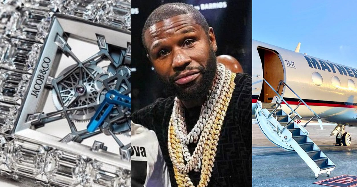 Mergulhe no mundo extravagante de Floyd Mayweather, o campeão de boxe invicto que gasta muito dinheiro. Desde sua coleção de carros de luxo até suas joias caras e seu jato particular todo de couro, Mayweather não faz as coisas pela metade. Descubra as excêntricas aquisições deste polêmico boxeador que nunca para de surpreender e dividir opiniões, dentro e fora do ringue.