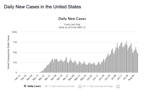 Koronawirus: USA. Liczba zachorowań, wyzdrowień, zgonów. Statystyki