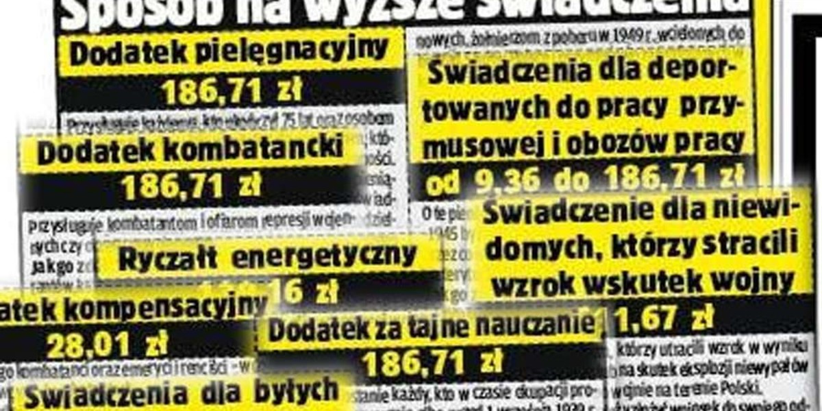 emerytury, ulgi, świadczenia