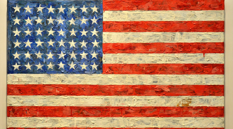 Jasper Johns Flag (Zászló) Ára: 119.400.000 dollár, amely 33.744.700.000 forintnak felel meg /Fotó: Profimedia Reddot