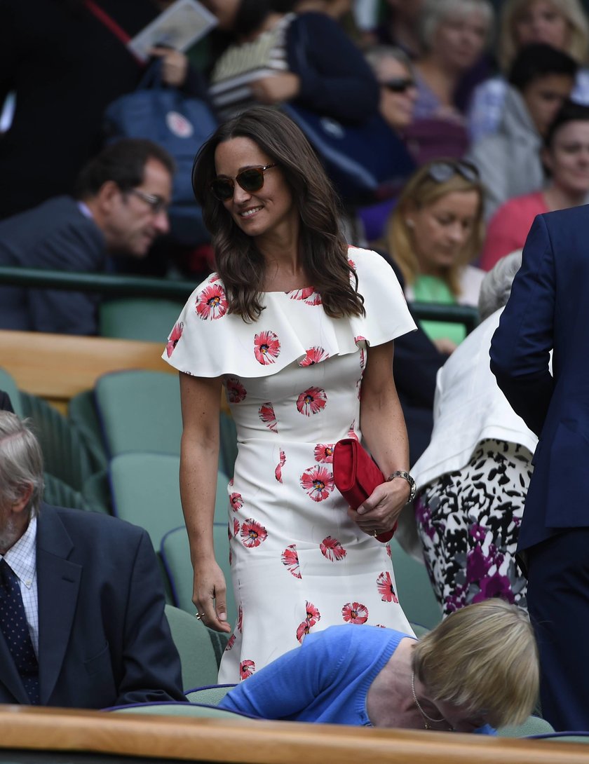 Pippa Middleton na trybunach w Londynie