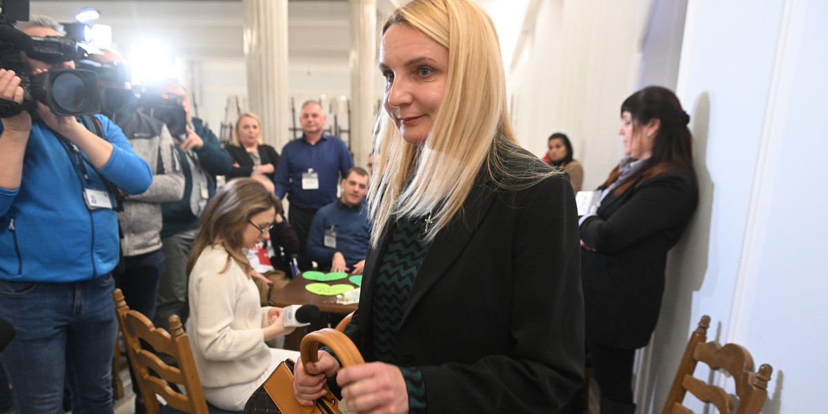 Agnieszka Ścigaj jest jak na razie jedynym ministrem, który spotkał się z protestującymi rodzicami w Sejmie. 