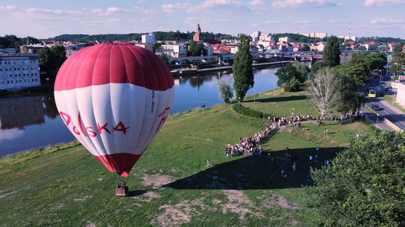 Lot widokowy balonem na uwięzi w Gorzowie