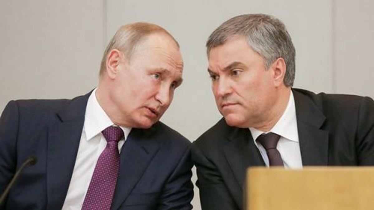 Władimir Putin i Wiaczesław Wołodin