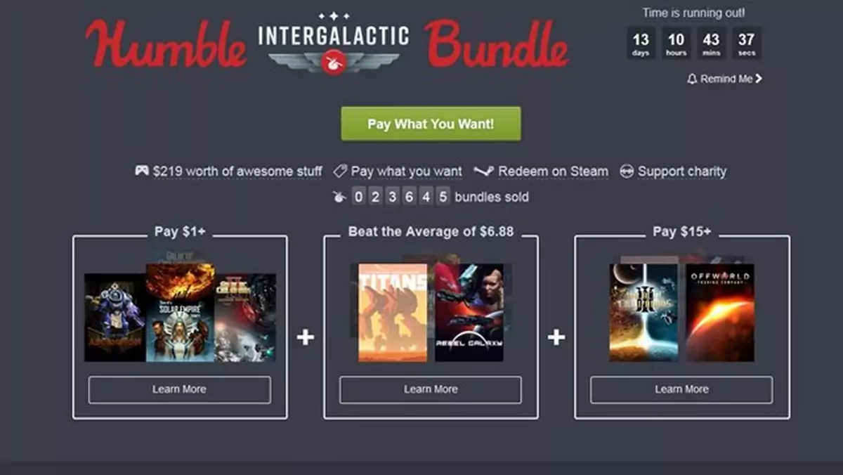 Humble Intergalactic Bundle - solidna paczka kosmicznych strategii i Galactic Civilizations za darmo