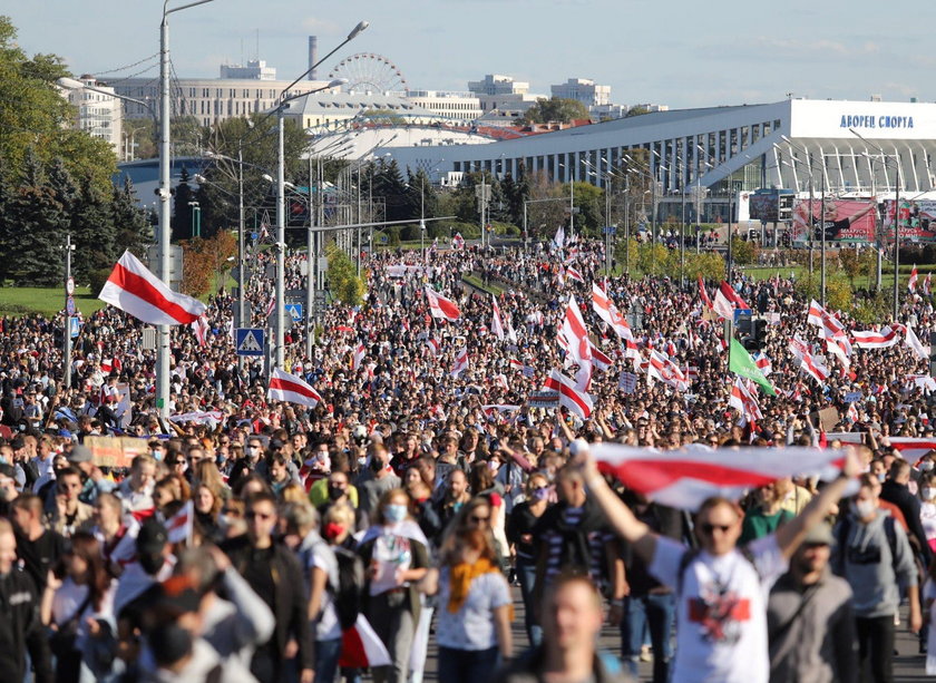 Tysiące ludzi na białoruskich ulicach