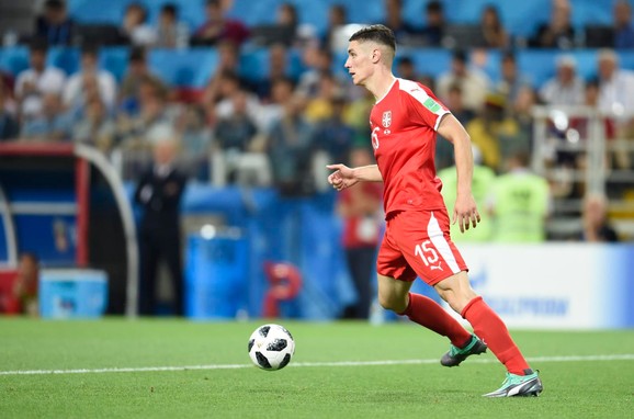 Nikola Milenković u dresu reprezentacije Srbije