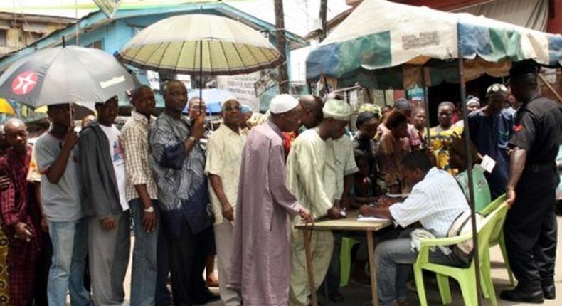 A cross section of Nigerian voters