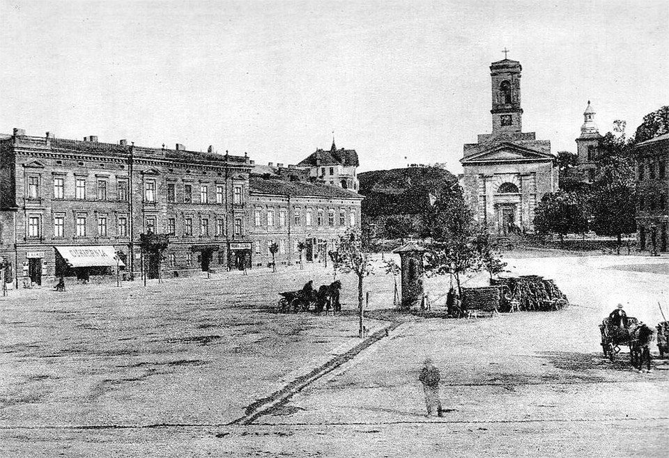 Rynek Podgórski (fot. końcówka XIX w.)