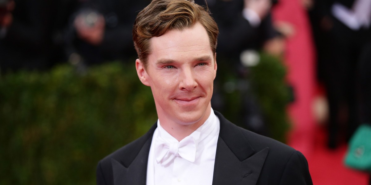 Benedict Cumberbatch na Met Gali w 2014 roku.