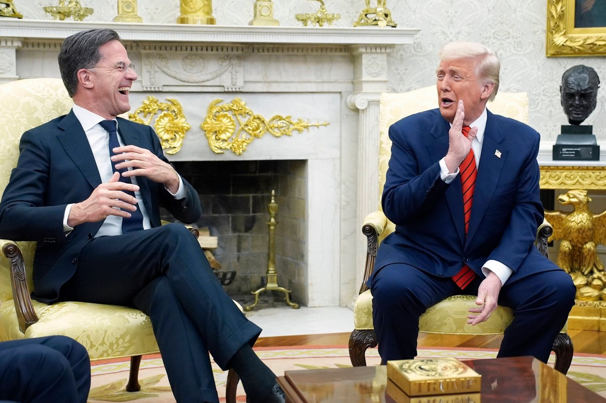 Mark Rutte i Donald Trump