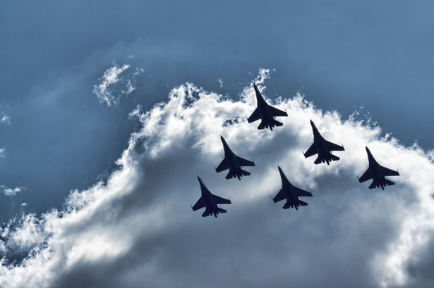 Alarm bojowy na Krymie. Myśliwce na niebie, demonstracja rosyjskiej siły