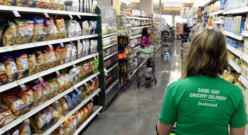 Some Instacart shopper say they wait in grocery parking lots for orders.Denver Post Photo by Cyrus McCrimmon