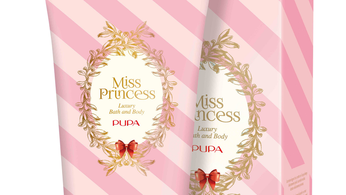 Marki PUPA przedstawia Miss Princess - perfumowane mleczko pod prysznic. Kosmetyk ma kremową, aksamitną konsystencję, która delikatnie oczyszcza i pielęgnuję skórę. Produkt jest dostępny w czterech wariantach zapachowych: VANILLA, SUGAR DROPS, GREEN TEA, WHITE TEA.