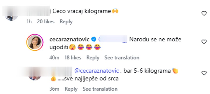 Ceca odgovorila na priče da je mršava