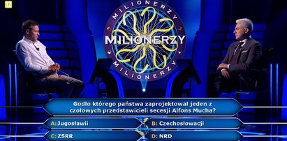 „Milionerzy” – padło pytanie za 250 tysięcy!  Godło którego kraju zaprojektował Alfons Mucha? 