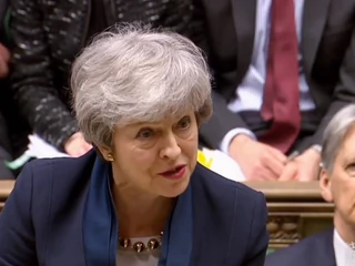 Theresa May, premier Wielkiej Brytanii. Izba Gmin, 3 kwietnia 2019 r.