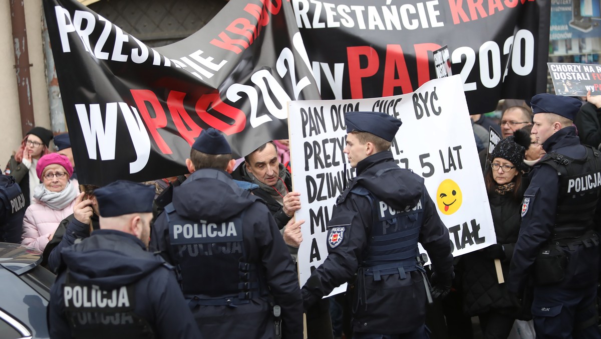 WYPAD protest demonstracja antyprezydencka Andrzej Duda prezydent