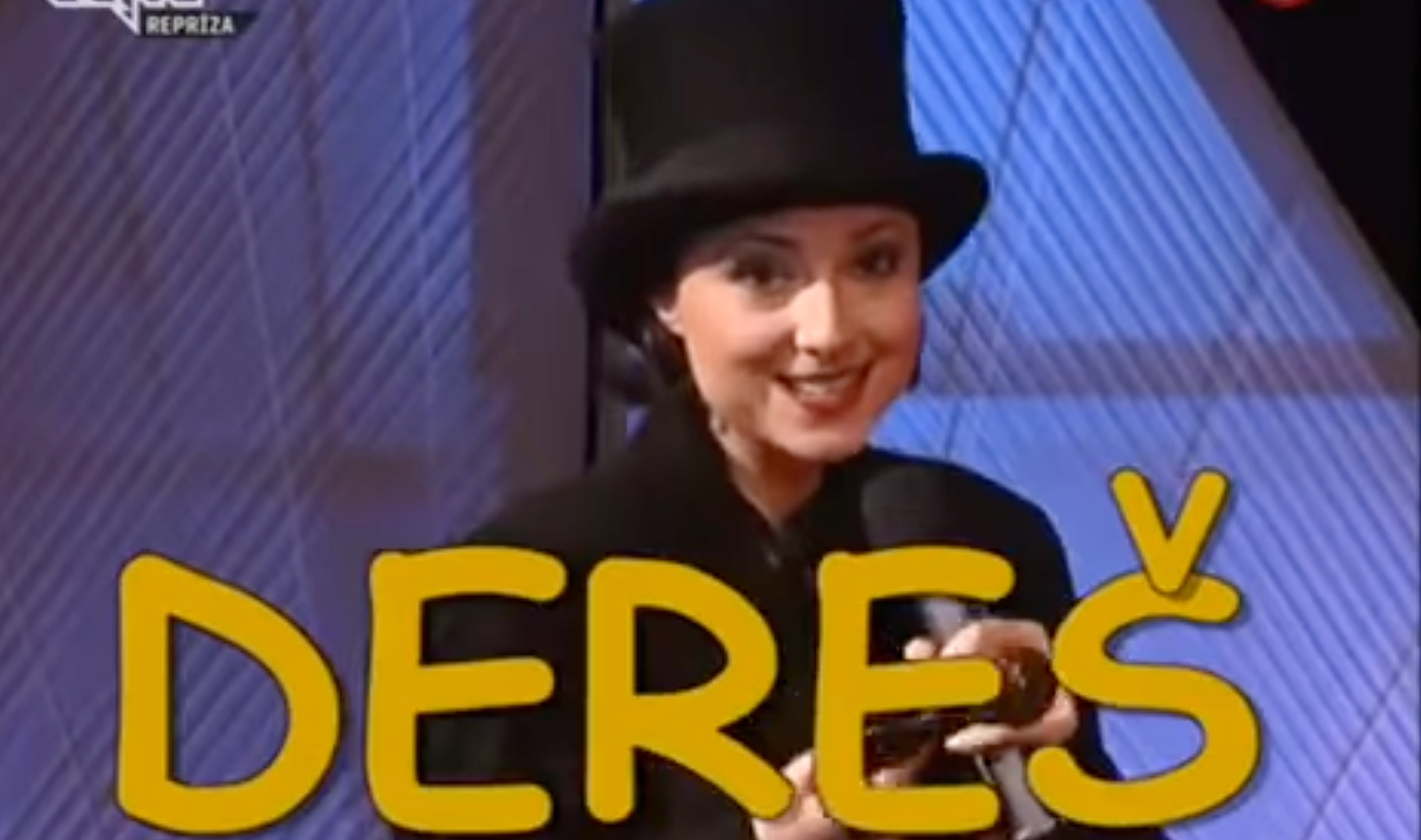 Slovenská herečka Zuzana Mauréry v šou Dereš. 