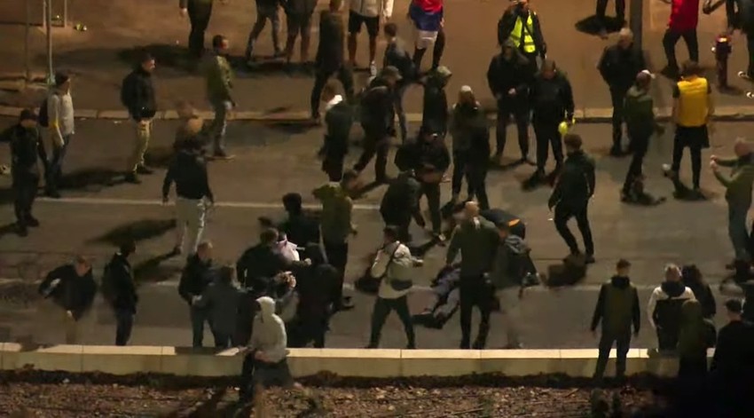 Tuča na Trgu Nikole Pašića