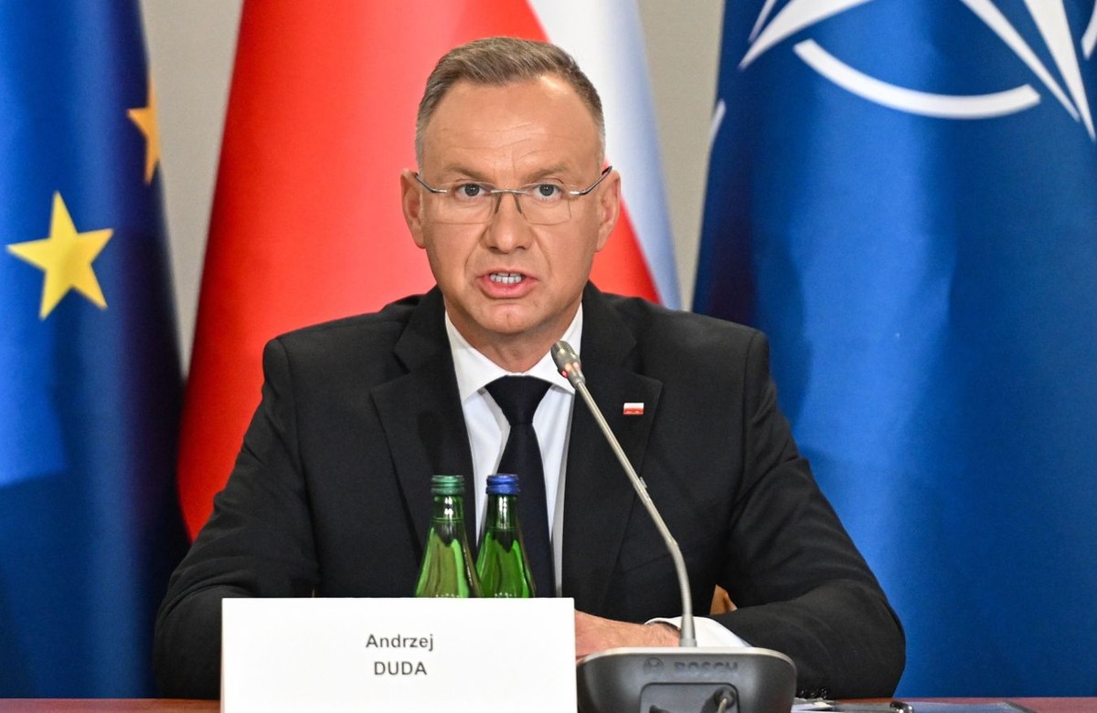 Prezydent RP Andrzej Duda podczas posiedzenia Rady Bezpieczeństwa Narodowego w Białymstoku