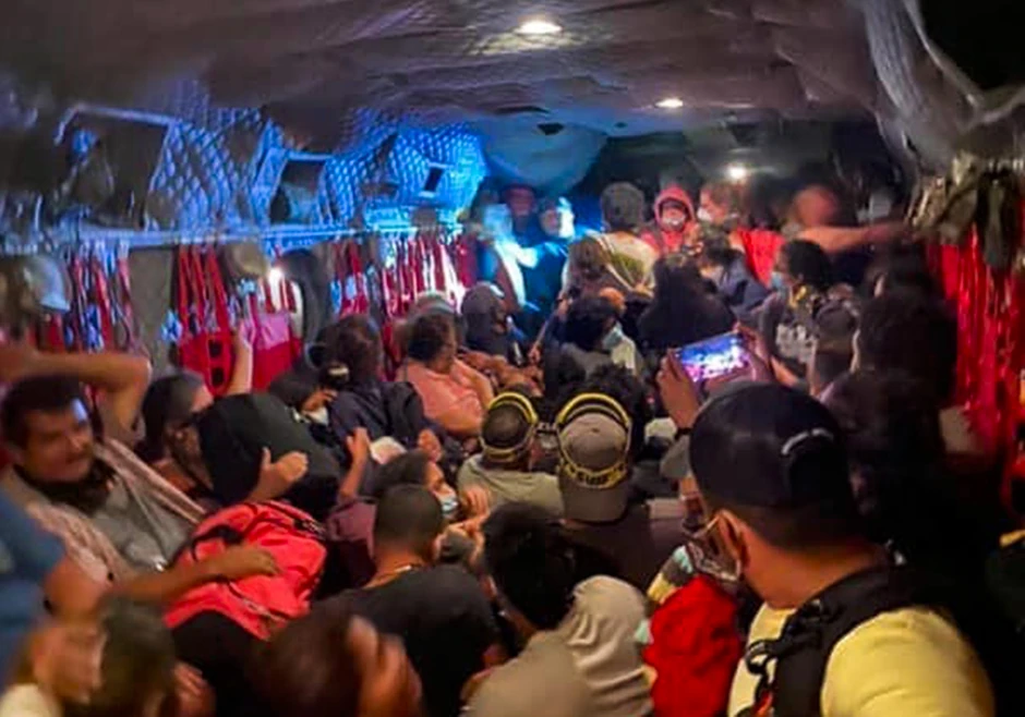 Evakuacija kampera sa Mamutovog izovra