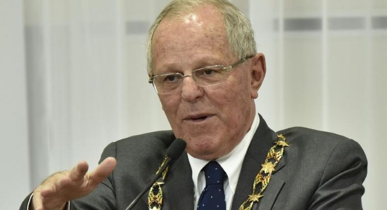 Peru's President Pedro Pablo Kuczynski, seen in 2016, will discuss the fight against drug trafficking during his visit with US President Donald Trump at the White House, according to Kuczynski's chief of staff