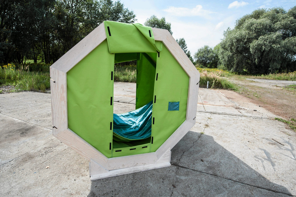 Studenci z Polski i Holandii zaprojektowali domki dla uchodźców
