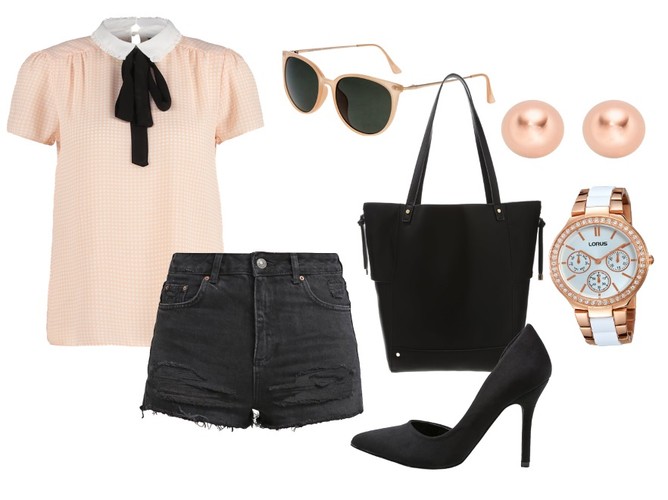 Eleganckie STYLIZACJE z dżinsowymi szortami