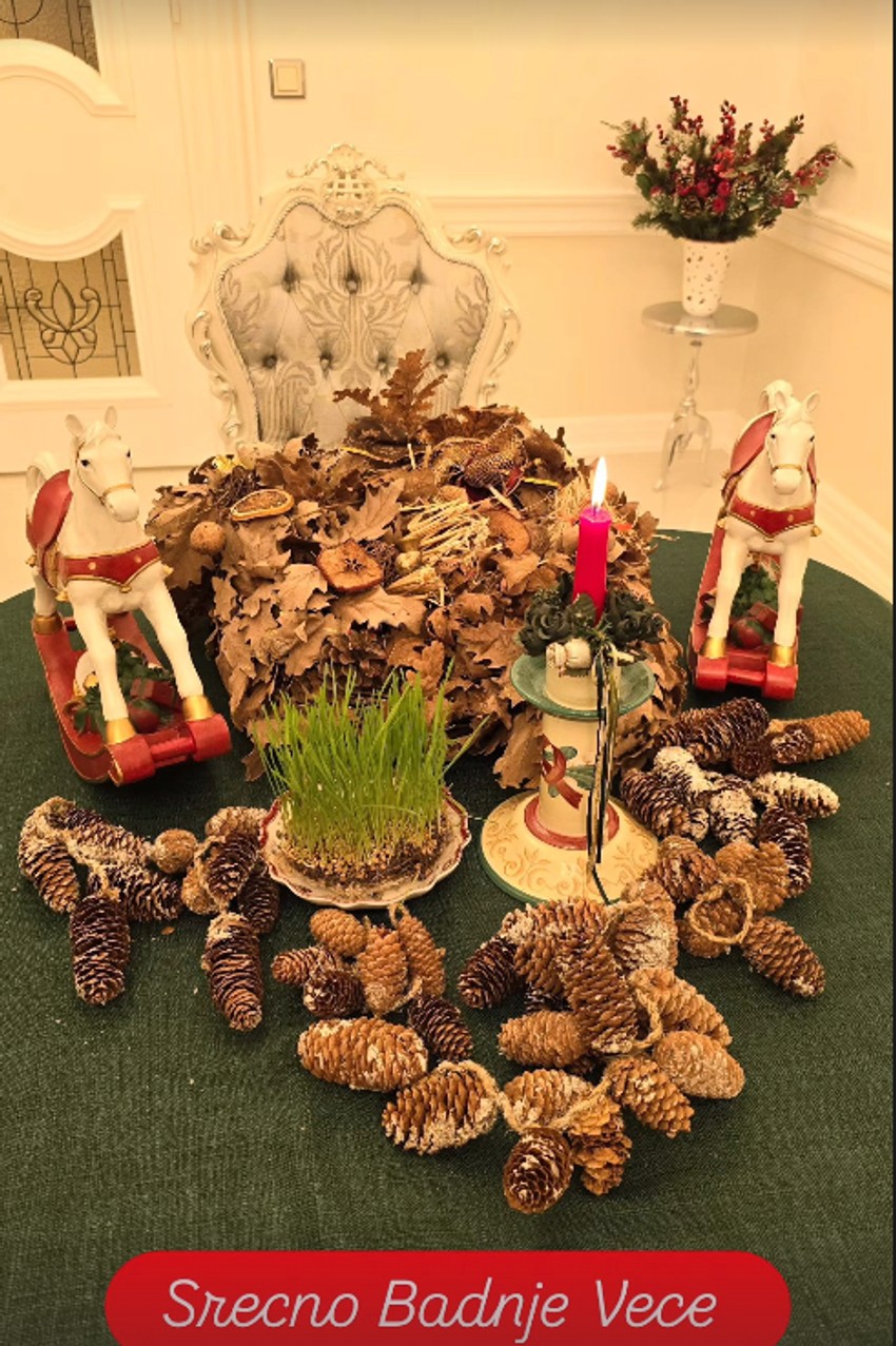 Dragana Mirković proslavlja Badnje veče