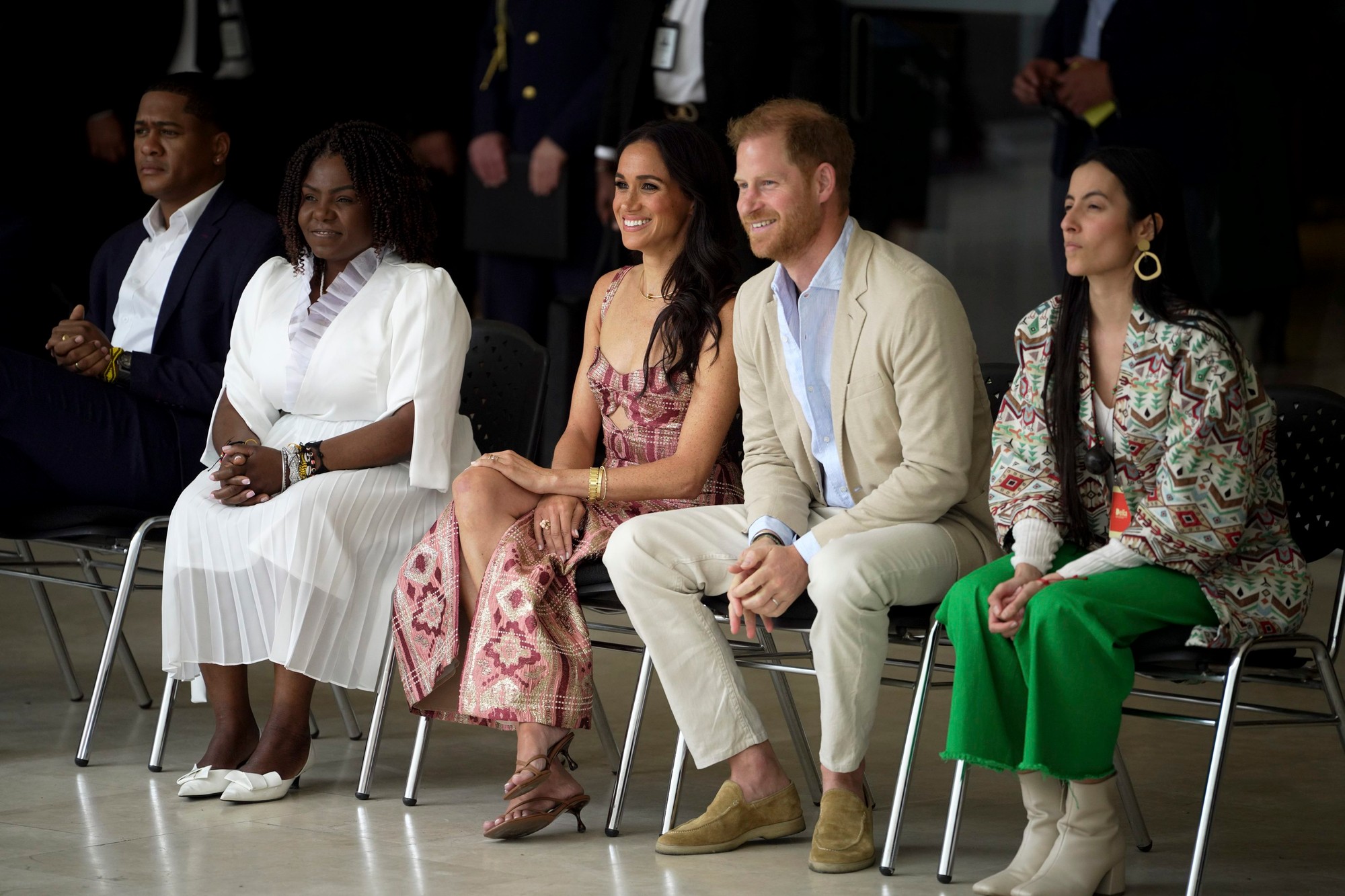Princ Harry a jeho manželka Meghan v Kolumbii.
