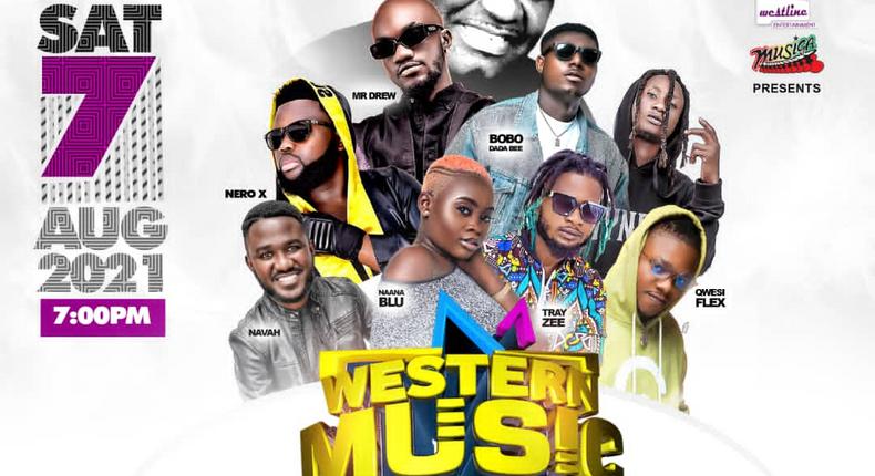 Fameye, DopeNation, Mr Drew, Kofi Bentil, others billed for Western Music Awards 21