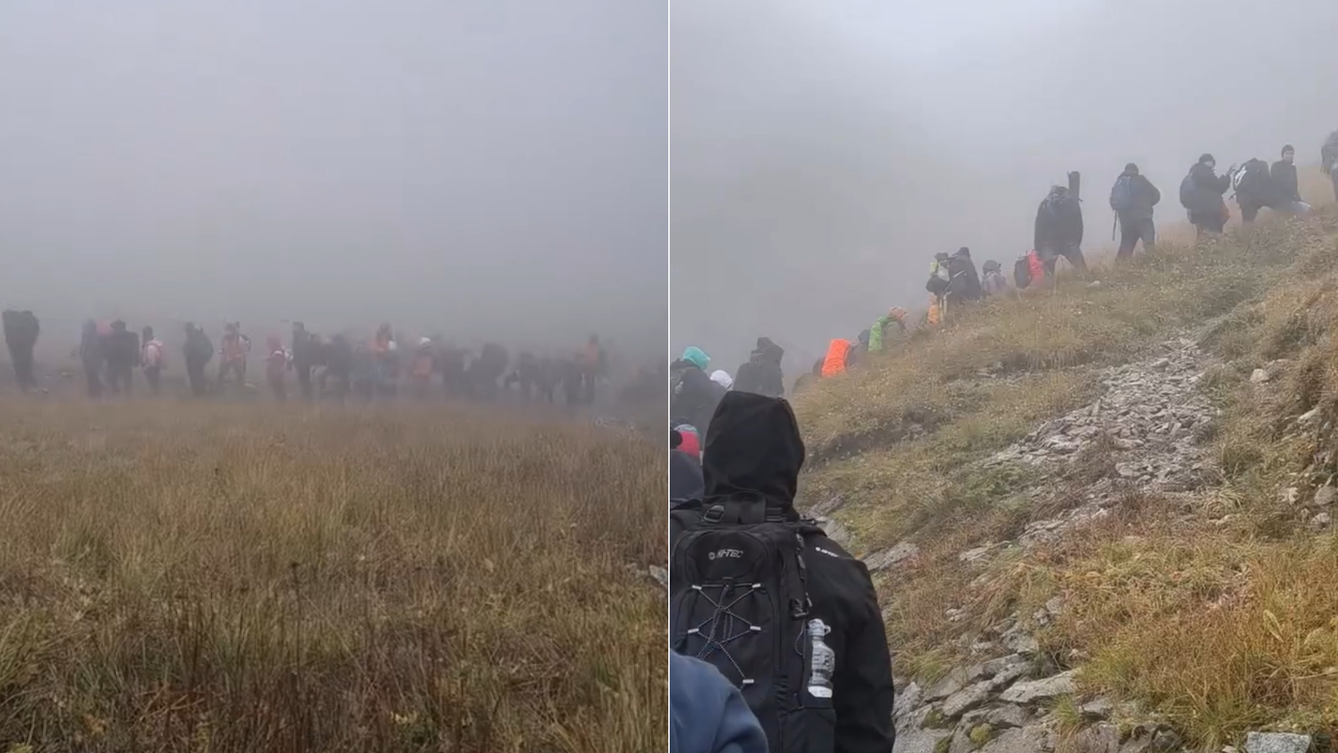 Ľudia sa nemohli pohnúť dopredu ani dozadu.