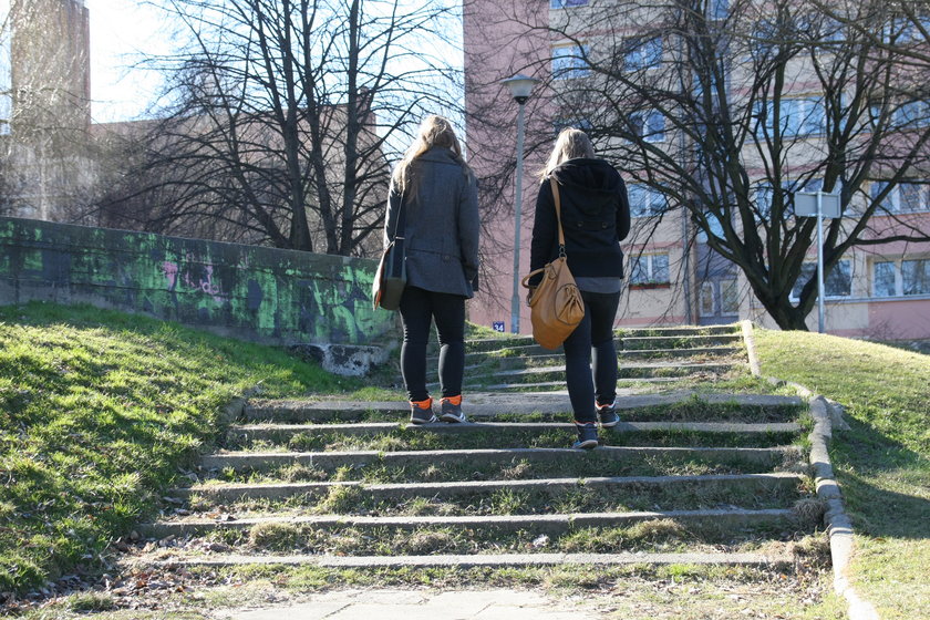 schody grozy w Gdyni