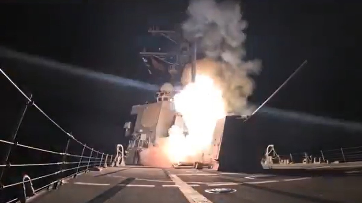 Ministarstvo rata SAD objavilo je kratak snimak lansiranje rakete sa vojnog broda | Foto: US Department of Defense