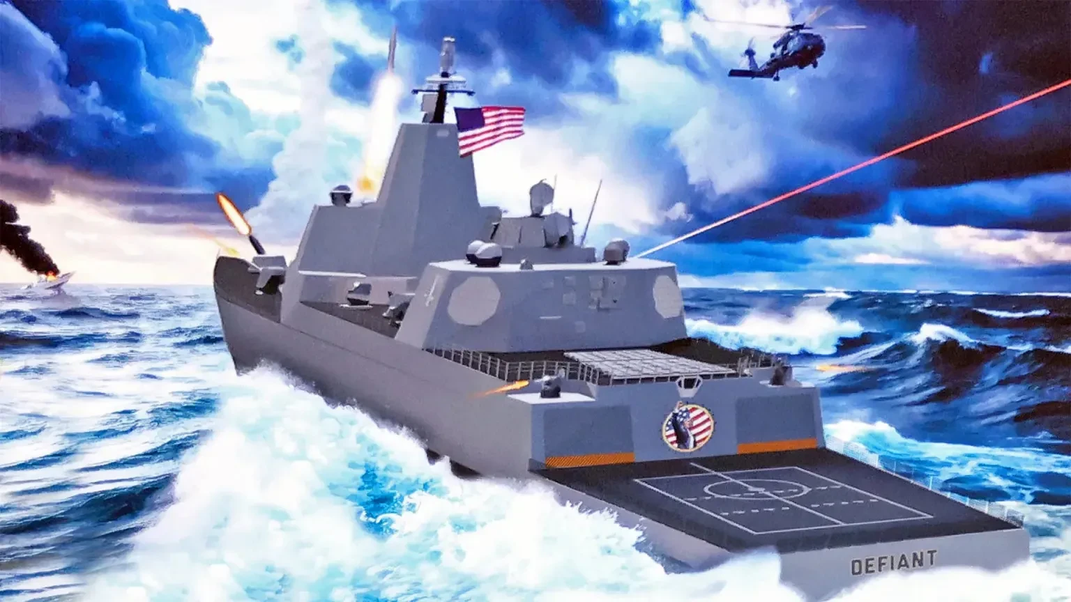 15 pancierových lodí triedy Trump pre US Navy. Sú to najdrahšie lode v histórii USA