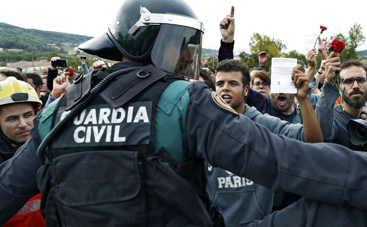Policja w Barcelonie