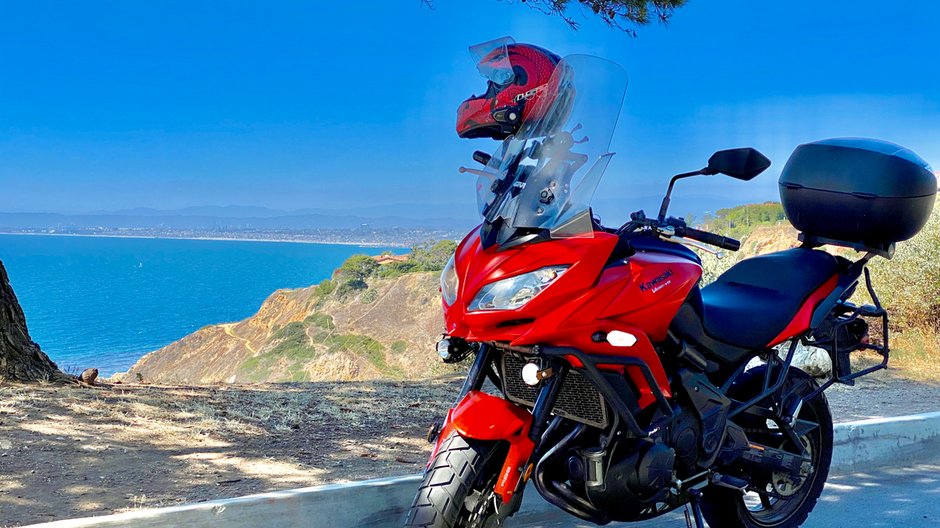 Motocyklem na Palos Verdes