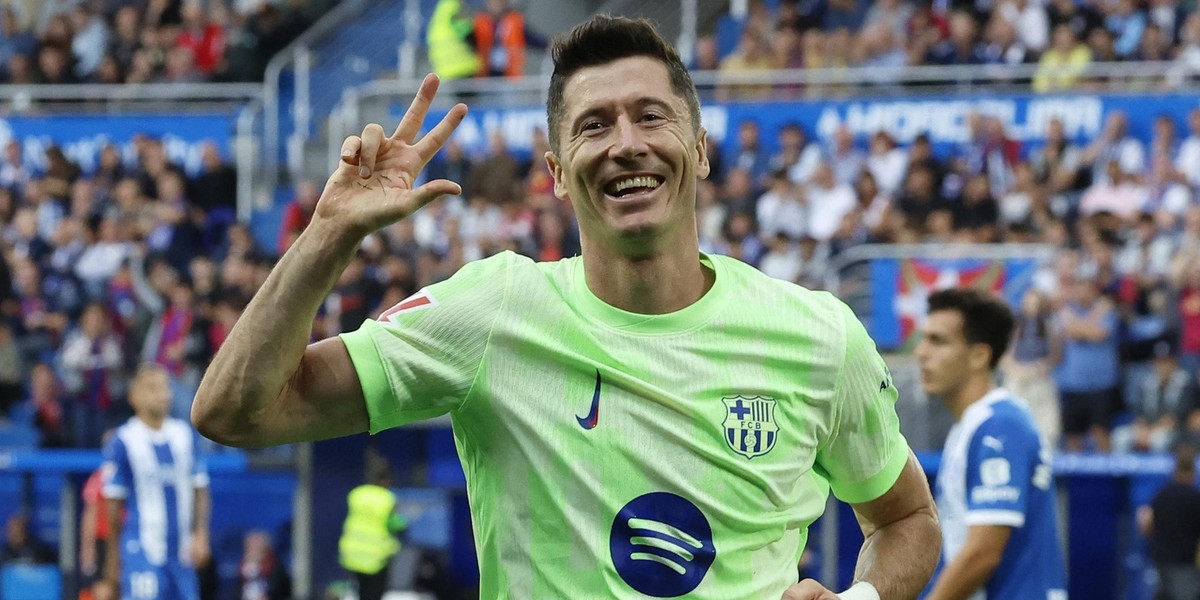 Robert Lewandowski ma już na koncie dziesięć ligowych goli.