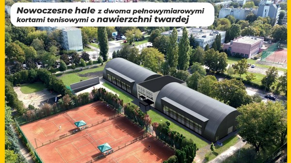 Nowy obiekt przy ul. Lubińskiej pozwoli m.in. na rozwój oferty półkolonii i szkoleń tenisowych. 