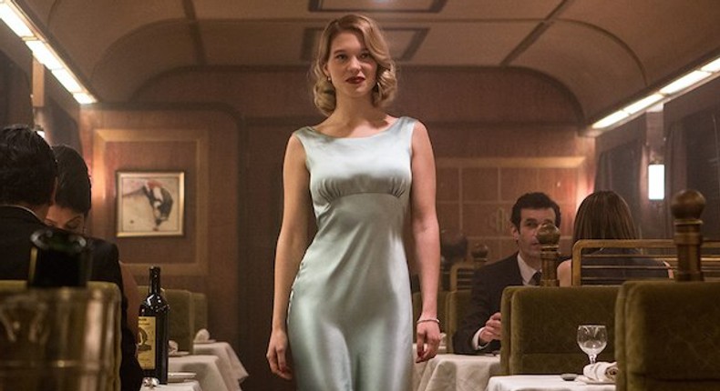 léa Seydoux in action adventure movie 'Spectre' 