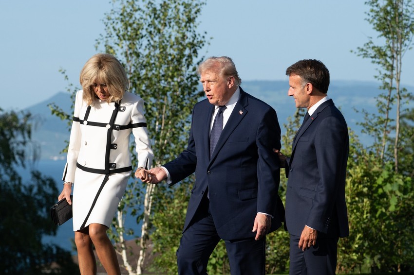 Brižit Makron, Donald Tramp i Emanuel Makron