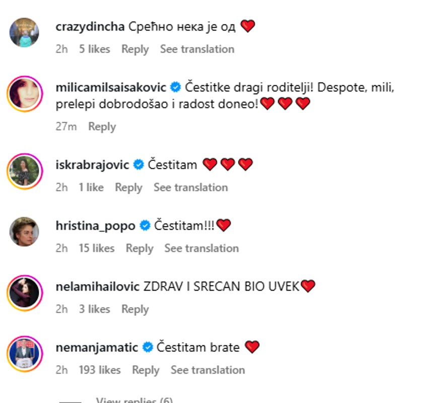 Milanu Vasiću čestitaju rođenje sina