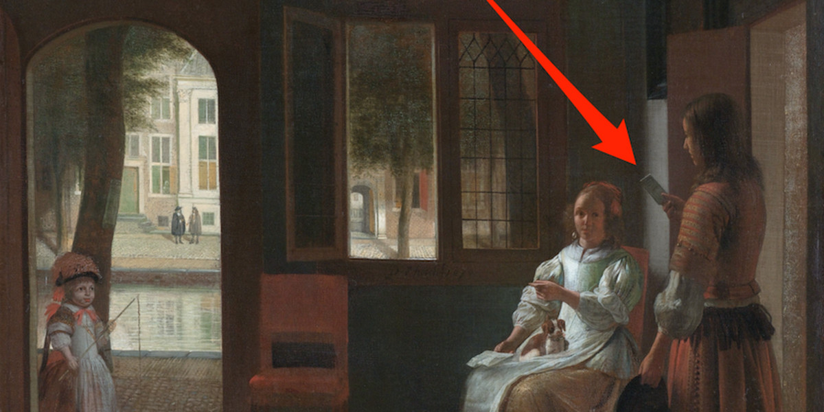 Apple CEO Tim Cook looked at a 346-year-old painting and saw an iPhone