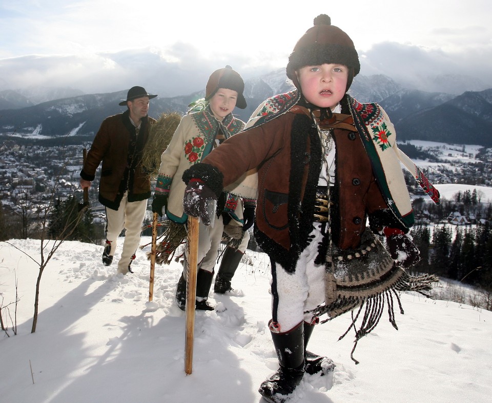 ZAKOPANE BOŻE NARODZENIE GÓRALE CHOINKA